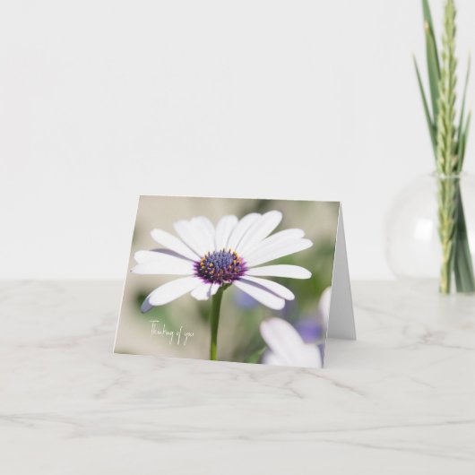 Denk aan je bloemenkaart kaart (Voorkant)