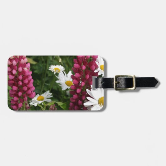 Denk aan je bloesems bagagelabel (Voorkant horizontaal)