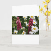 Denk aan je bloesems kaart (Gele Bloem)