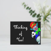 Denk aan je boze Demon Clown Briefkaart (Staand voorkant)