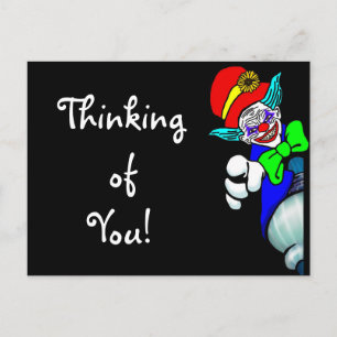 Denk aan je boze Demon Clown Briefkaart