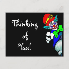 Denk aan je boze Demon Clown Briefkaart