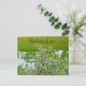 Denk aan je_ briefkaart (Staand voorkant)