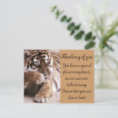 Denk aan je_ briefkaart (Staand voorkant)