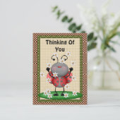 Denk aan je Briefkaart Ladybug (Staand voorkant)