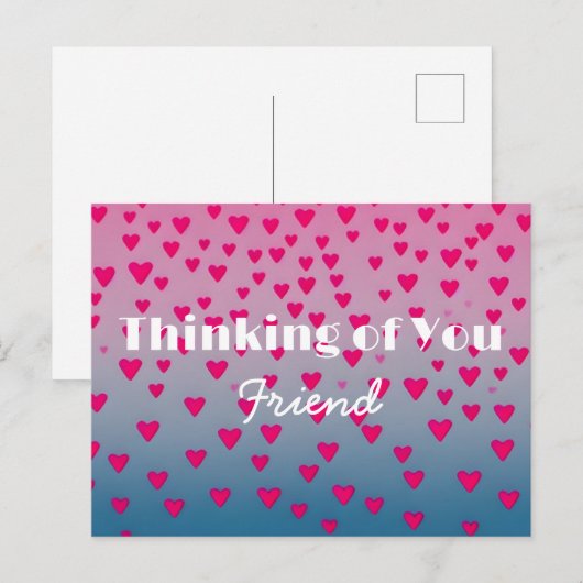 Denk aan je Briefkaart van mijn vriend (Voorkant / Achterkant)