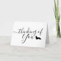 Denk aan je Dachshund Greeting Note Card