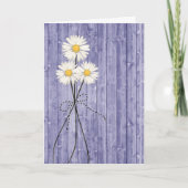 Denk aan je Dagen op Paars hout Kaart (Voorkant)