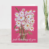 Denk aan je Daisy Bouquet. Kaart (Voorkant)