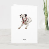 Denk aan je Dalmatiaans Wenskaart voor puppy Dog Kaart (Achterkant)