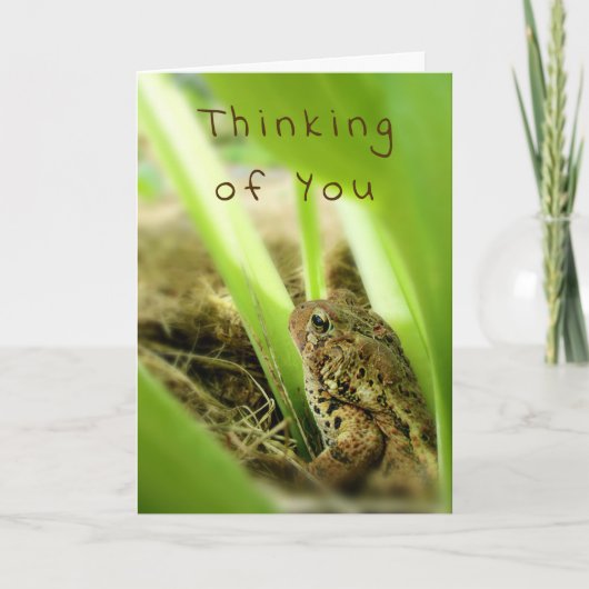 "Denk aan je" Doordacht Toad Kaart (Voorkant)