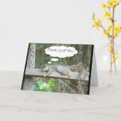 Denk aan je eekhoornkaart kaart (Gele Bloem)