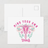 Denk aan je eigen baarmoeder briefkaart (Voorkant / Achterkant)