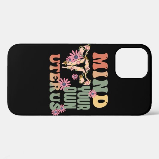 Denk aan je eigen baarmoeder Case-Mate iPhone case (Achterkant (horizontaal))