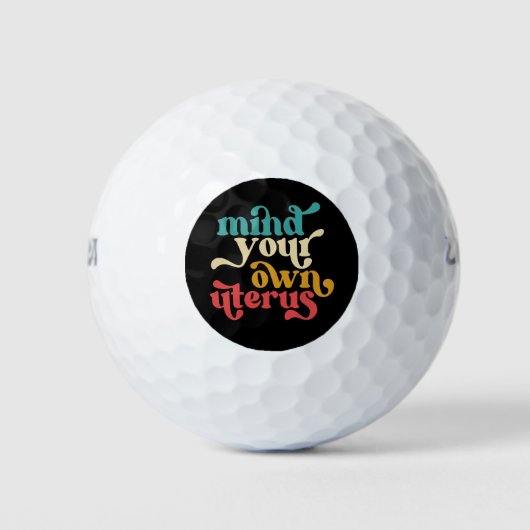 Denk aan je eigen baarmoeder golfballen (Voorkant)