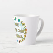 Denk aan je eigen baarmoeder | Pro-keuze Latte Mok (Rechterhoek)