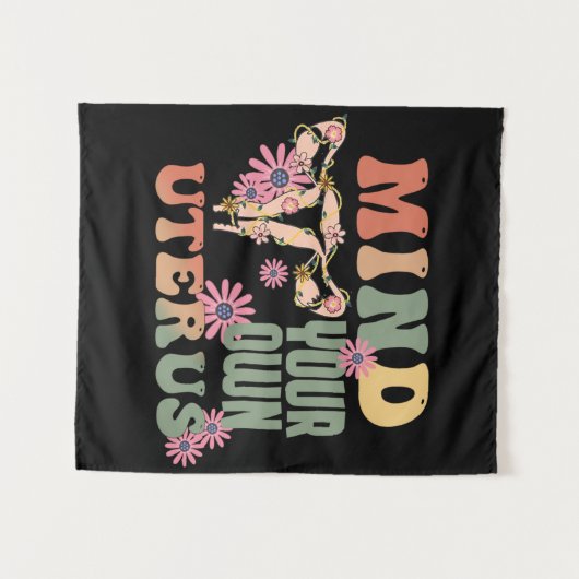 Denk aan je eigen baarmoeder wandkleed (Voorkant (horizontaal))