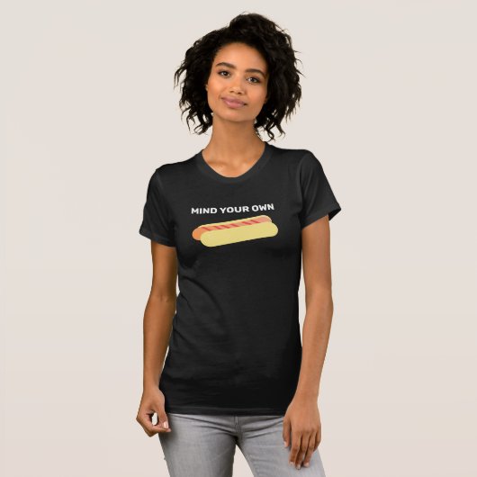 Denk aan je eigen hotdog t-shirt (Voorkant volledig)