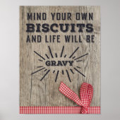 Denk aan je eigen koekjes Rustige Poster (Voorkant)