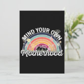 Denk aan je eigen moederschap, Moederdag geschenke Bedankkaart (Staand voorkant)