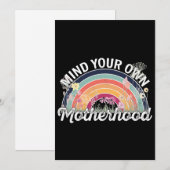 Denk aan je eigen moederschap, Moederdag geschenke Bedankkaart (Voorkant / Achterkant)
