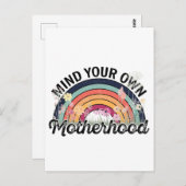 Denk aan je eigen moederschap, Moederdag geschenke Briefkaart (Voorkant / Achterkant)