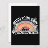 Denk aan je eigen moederschap, Moederdag geschenke Kaart (Voorkant / Achterkant)