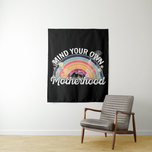 Denk aan je eigen moederschap, Moederdag geschenke Wandkleed (In situ)