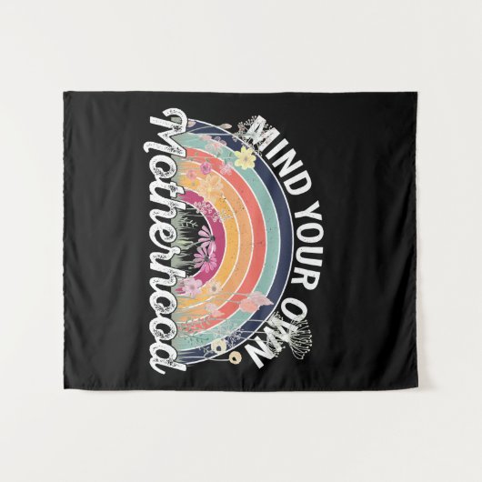 Denk aan je eigen moederschap, Moederdag geschenke Wandkleed (Voorkant (horizontaal))