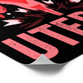 Denk aan je eigen Uterus Abortion  Retro Cadeau Poster (Hoek)