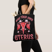 Denk aan je eigen Uterus Abortion  Retro Cadeau Tote Bag (Dichtbij)