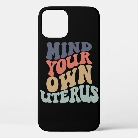 Denk aan je eigen Uterus feminist Case-Mate iPhone Case (Achterkant)