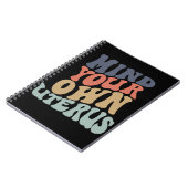 Denk aan je eigen Uterus feminist Notitieboek (Linkerzijde)