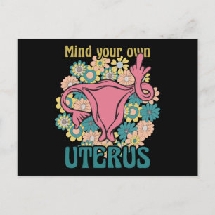 Denk aan je eigen Uterus Feminist Pro Choice Briefkaart
