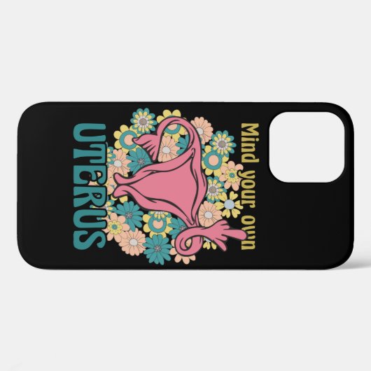 Denk aan je eigen Uterus Feminist Pro Choice Case-Mate iPhone Case (Achterkant (horizontaal))
