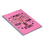 Denk aan je eigen Uterus Feminist Pro Choice Notitieboek (Rechterzijde)
