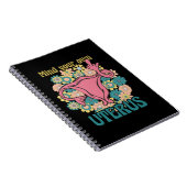 Denk aan je eigen Uterus Feminist Pro Choice Notitieboek (Rechterzijde)