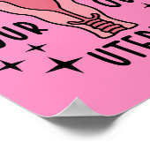 Denk aan je eigen Uterus Feminist Pro Choice Poster (Hoek)