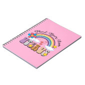 Denk aan je eigen uterus feminist Pro Choice Rainb Notitieboek (Linkerzijde)