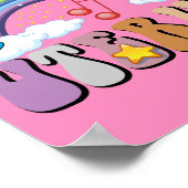 Denk aan je eigen uterus feminist Pro Choice Rainb Poster (Hoek)