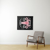 Denk aan je eigen Uterus Feminist Pro Choice Wandkleed (In Situ (horizontaal))