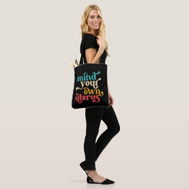 Denk aan je eigen Uterus feminist Tote Bag
