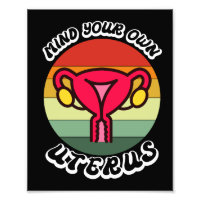  denk aan je eigen uterus Funny Feminist Gift