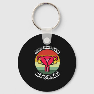  denk aan je eigen uterus Funny Feminist Gift Sleutelhanger