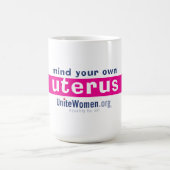 Denk aan je eigen uterus mok (Center)