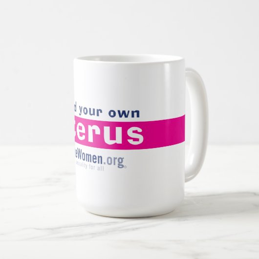 Denk aan je eigen uterus mok (Voorkant rechts)