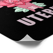 Denk aan je eigen Uterus Pro Choice Feministische  Poster (Hoek)