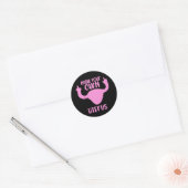 Denk aan je eigen uterus pro-keuze feminist ronde sticker (Envelop)