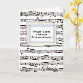 Denk aan je en stuur een muzieknoot of twee kaart (Gele Bloem)