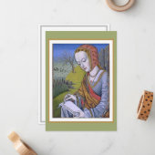 Denk aan je Flat Note Kaart Notitiekaartje (Voorkant / Achterkant in situ)